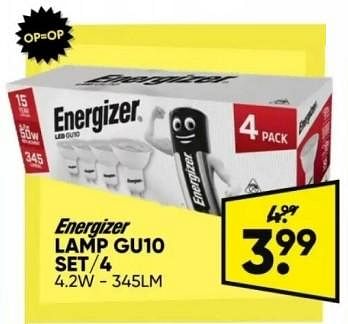 Promotions Energizer lamp guio set 4 - Energizer - Valide de 22/04/2024 à 05/05/2024 chez Big Bazar