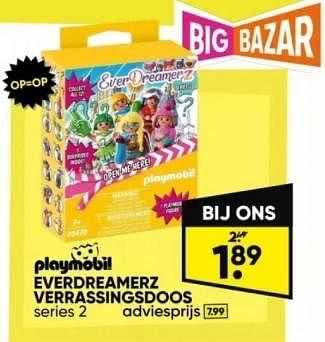 Promoties Everdreamerz verrassingsdoos - Playmobil - Geldig van 22/04/2024 tot 05/05/2024 bij Big Bazar