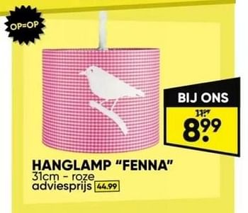 Promotions Hanglamp fenna - Produit Maison - Big Bazar - Valide de 22/04/2024 à 05/05/2024 chez Big Bazar