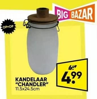 Promotions Kandelaar chandler - Produit Maison - Big Bazar - Valide de 22/04/2024 à 05/05/2024 chez Big Bazar