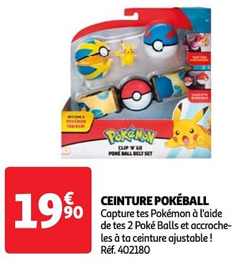 Promoties Ceinture pokéball - Pokemon - Geldig van 23/04/2024 tot 29/04/2024 bij Auchan