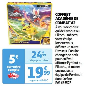 Promoties Coffret académie de combat v2 - Pokemon - Geldig van 23/04/2024 tot 29/04/2024 bij Auchan