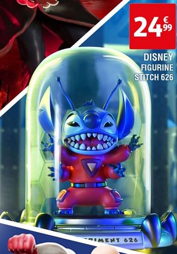 Promoties Disney figurine stitch 626 - Disney - Geldig van 23/04/2024 tot 29/04/2024 bij Auchan