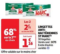 Lingettes antibactériennes st marc-St Marc