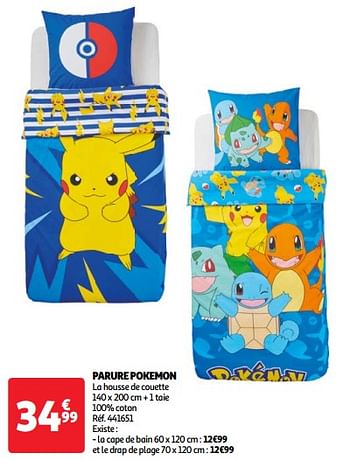 Promoties Parure pokemon - Pokemon - Geldig van 23/04/2024 tot 29/04/2024 bij Auchan