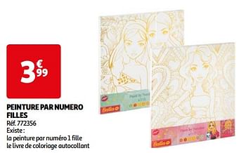 Promoties Peinture par numero filles - Huismerk - Auchan - Geldig van 23/04/2024 tot 29/04/2024 bij Auchan