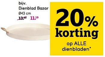Promotions Dienblad bazar - Produit maison - Leen Bakker - Valide de 22/04/2024 à 05/05/2024 chez Leen Bakker