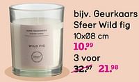 Promoties Geurkaars sfeer wild fig - Huismerk - Leen Bakker - Geldig van 22/04/2024 tot 05/05/2024 bij Leen Bakker
