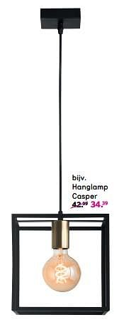Promoties Hanglamp casper - Huismerk - Leen Bakker - Geldig van 22/04/2024 tot 05/05/2024 bij Leen Bakker