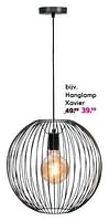 Promoties Hanglamp xavier - Huismerk - Leen Bakker - Geldig van 22/04/2024 tot 05/05/2024 bij Leen Bakker