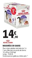 Promotions Bouchées en sauce - Royal Canin - Valide de 23/04/2024 à 04/05/2024 chez E.Leclerc