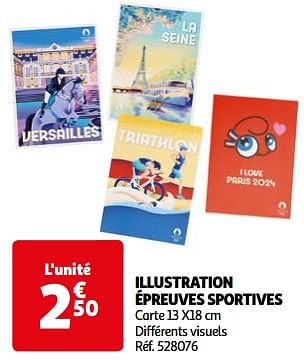 Promotions Illustration épreuves sportives - Produit Maison - Auchan Ronq - Valide de 23/04/2024 à 29/04/2024 chez Auchan Ronq
