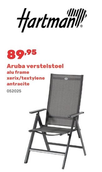 Promotions Aruba verstelstoel - Hartman - Valide de 15/04/2024 à 17/08/2024 chez Happyland