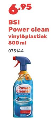 Promoties Bsi power clean vinyl+plastiek - BSI - Geldig van 15/04/2024 tot 17/08/2024 bij Happyland