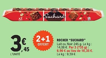Promoties Rocher suchard - Suchard - Geldig van 23/04/2024 tot 04/05/2024 bij E.Leclerc
