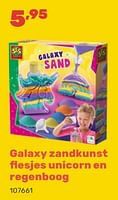 Promoties Galaxy zandkunst flesjes unicorn en regenboog - SES - Geldig van 15/04/2024 tot 17/08/2024 bij Happyland