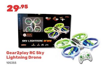 Promotions Gear2play rc sky lightning drone - Gear2Play - Valide de 15/04/2024 à 17/08/2024 chez Happyland