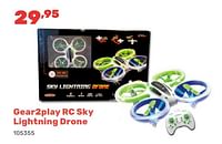 Promoties Gear2play rc sky lightning drone - Gear2Play - Geldig van 15/04/2024 tot 17/08/2024 bij Happyland