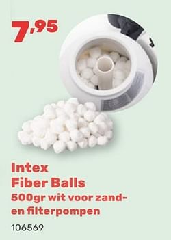 Intex fiber balls wit voor zanden filterpompen
