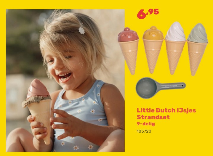 Promotions Little dutch ijsjes strandset - Little Dutch - Valide de 15/04/2024 à 17/08/2024 chez Happyland