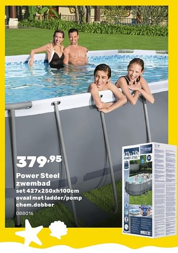 Promotions Power steel zwembad - BestWay - Valide de 15/04/2024 à 17/08/2024 chez Happyland
