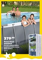 Promoties Power steel zwembad - BestWay - Geldig van 15/04/2024 tot 17/08/2024 bij Happyland