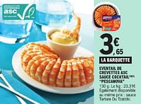 Eventail de crevettes asc sauce cocktail pescanova-Pescanova