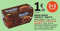 Mousse parfum chocolat denette-Danone