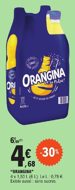 Promoties Orangina - Orangina - Geldig van 23/04/2024 tot 04/05/2024 bij E.Leclerc