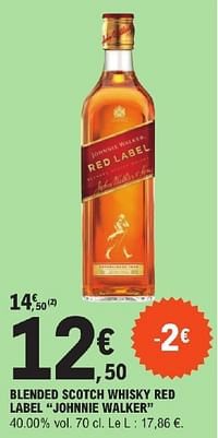 Blended scotch whisky red label johnnie walker-Johnnie Walker
