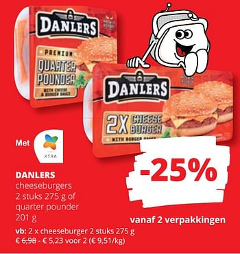 Promotions Cheeseburgers - Danlers - Valide de 25/04/2024 à 08/05/2024 chez Spar (Colruytgroup)