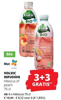 Infusion hibiscus of peach-Volvic