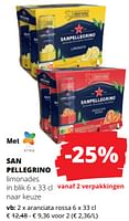 Promoties Limonades aranciata rossa - San Pellegrino - Geldig van 25/04/2024 tot 08/05/2024 bij Spar (Colruytgroup)