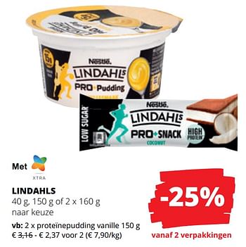 Promotions Lindahls proteïnepudding vanille - Nestlé - Valide de 25/04/2024 à 08/05/2024 chez Spar (Colruytgroup)
