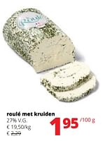 Promoties Roulé met kruiden - Huismerk - Spar Retail - Geldig van 25/04/2024 tot 08/05/2024 bij Spar (Colruytgroup)