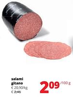 Promoties Salami gitano - Huismerk - Spar Retail - Geldig van 25/04/2024 tot 08/05/2024 bij Spar (Colruytgroup)