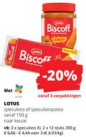 Promoties Speculoos of speculoospasta - Lotus Bakeries - Geldig van 25/04/2024 tot 08/05/2024 bij Spar (Colruytgroup)