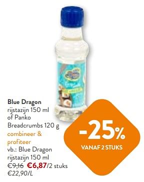 Promotions Blue dragon rijstazijn - Blue Dragon - Valide de 24/04/2024 à 07/05/2024 chez OKay