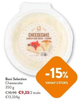 Promoties Boni selection cheesecake - Boni - Geldig van 24/04/2024 tot 07/05/2024 bij OKay