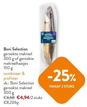 Promotions Boni selection gerookte makreel - Boni - Valide de 24/04/2024 à 07/05/2024 chez OKay