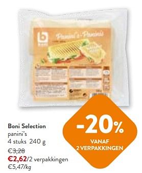 Promoties Boni selection panini`s - Boni - Geldig van 24/04/2024 tot 07/05/2024 bij OKay
