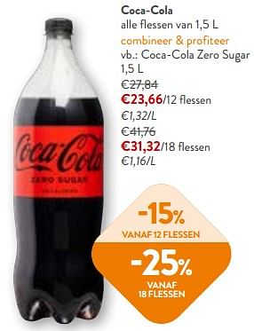 Promoties Coca cola zero sugar - Coca Cola - Geldig van 24/04/2024 tot 07/05/2024 bij OKay
