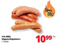 Trio bbq kippenchipolata`s-Huismerk - Spar Retail