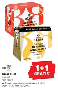Zero sugar signature tonic water-Royal Bliss