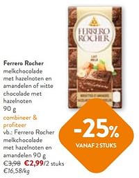 Ferrero rocher melkchocolade met hazelnoten en amandelen-Ferrero