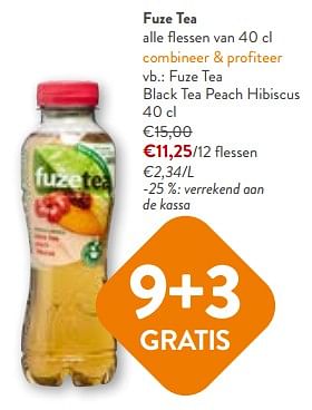 Promotions Fuze tea black tea peach hibiscus - FuzeTea - Valide de 24/04/2024 à 07/05/2024 chez OKay