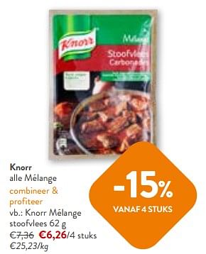 Promoties Knorr mélange stoofvlees - Knorr - Geldig van 24/04/2024 tot 07/05/2024 bij OKay