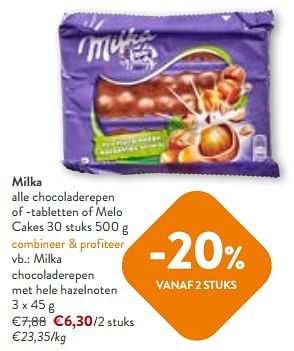 Promotions Milka chocoladerepen met hele hazelnoten - Milka - Valide de 24/04/2024 à 07/05/2024 chez OKay