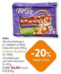 Milka chocoladerepen met hele hazelnoten-Milka