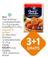 Promoties Mora oven + airfryer rundvleesbitterballen - Mora - Geldig van 24/04/2024 tot 07/05/2024 bij OKay